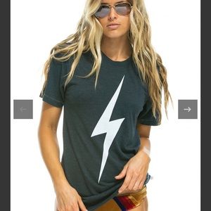 Aviator Nation Bolt Tee in Charcoal - Unisex
